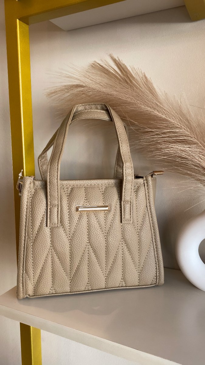 Bolsa bege transversal