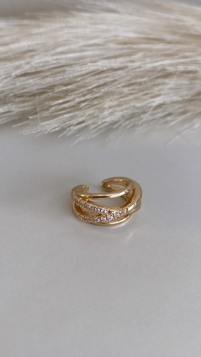 Piercing fake dourado
